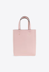 Jimmy Choo Small Lenny North-South Leather Tote Bag LENNY N S S KHV-ROSE LIGHT GOLD Pink