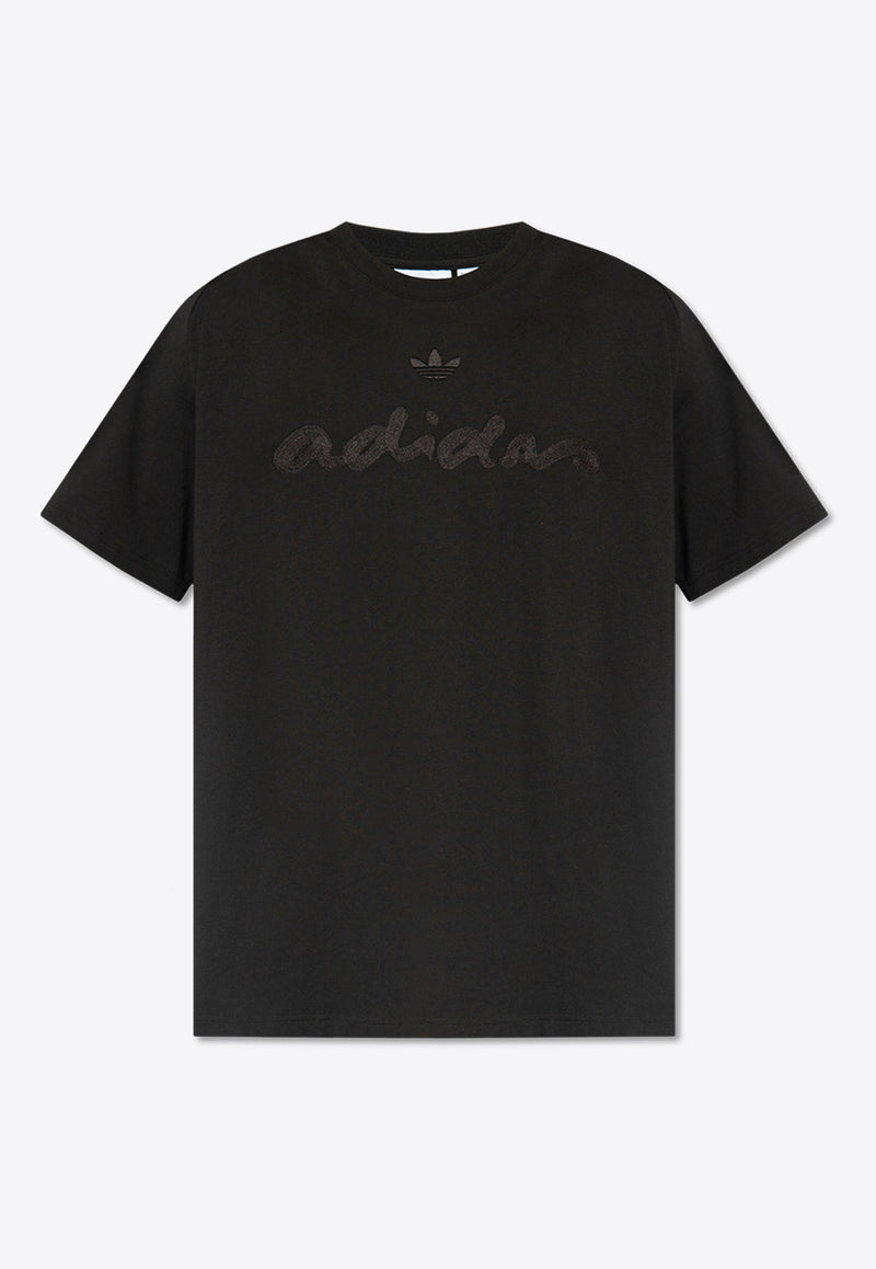 Adidas Originals Embroidered Logo T-shirt Black IT7473 0-BLACK