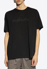 Adidas Originals Embroidered Logo T-shirt Black IT7473 0-BLACK