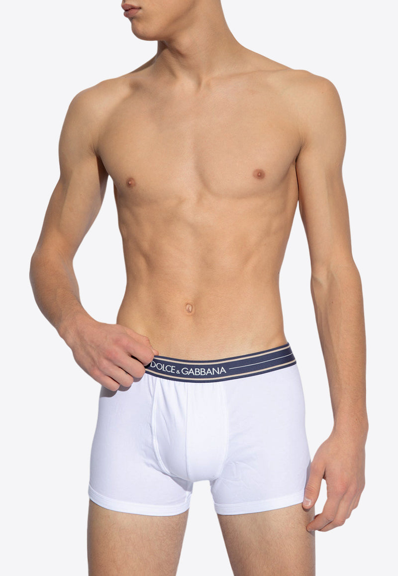 Pack of Three Branded Boxers Dolce & Gabbana M9D78J ONP19-S9001 White