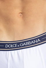 Pack of Three Branded Boxers Dolce & Gabbana M9D78J ONP19-S9001 White