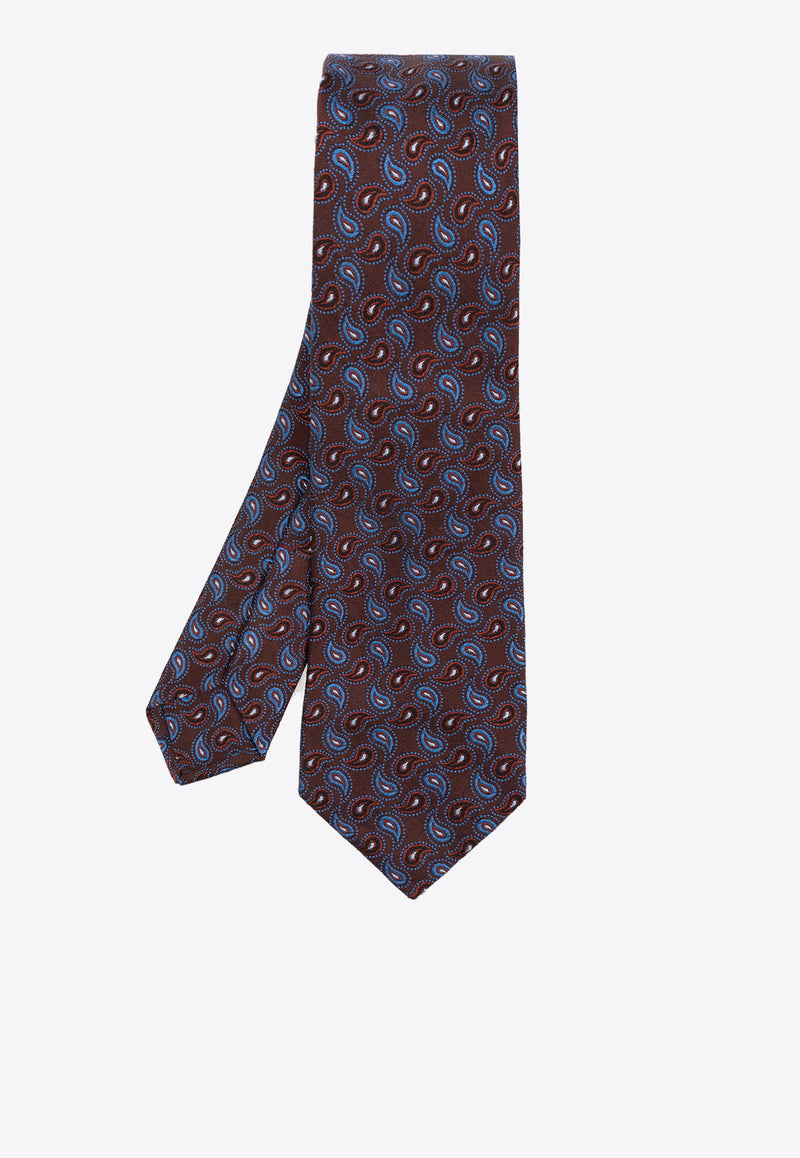 Etro Paisley-Jacquard Silk Tie  MASA0002 AQ004-S9865 Burgundy