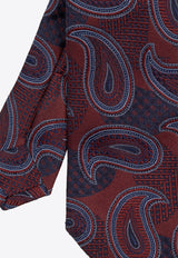 Etro Paisley-Jacquard Silk Tie  MASA0001 AQ005-S9865 Burgundy