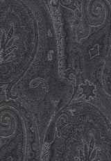 Etro Paisley-Print Fringed Scarf MATA0007 AK318-X0815 Gray