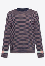 Etro Fine-Knit Striped Pattern Sweater MRKF0003 AC221-S8455 Navy