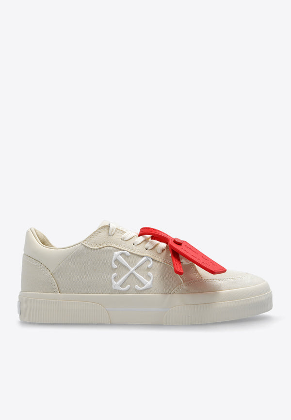 Off-White New Low Vulcanized Canvas Sneakers Beige OWIA288S24 FAB001-0301