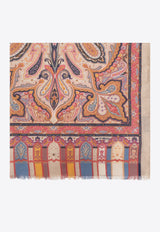 Etro Paisley-Print Fringed Scarf WATA0005 AV261-S9002 Multicolor