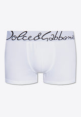 Dolce & Gabbana Logo Waistband Boxers White M4F34J ONP20-W0800