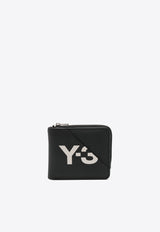 Y-3 Logo Print Zipped Wallet Black IY4061_BLACK