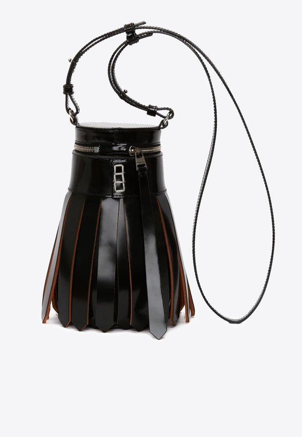 JW Anderson Tassel-Style Crossbody Bag in Calf Leather Black HB0644LA0340_999