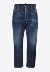 Dsquared2 Mid-Rise Straight-Leg Jeans Navy S71LB1470S30872_470