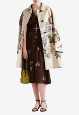 Prada Floral-Print Single-Breasted Coat Beige P658RSOOO14ZV_F0036