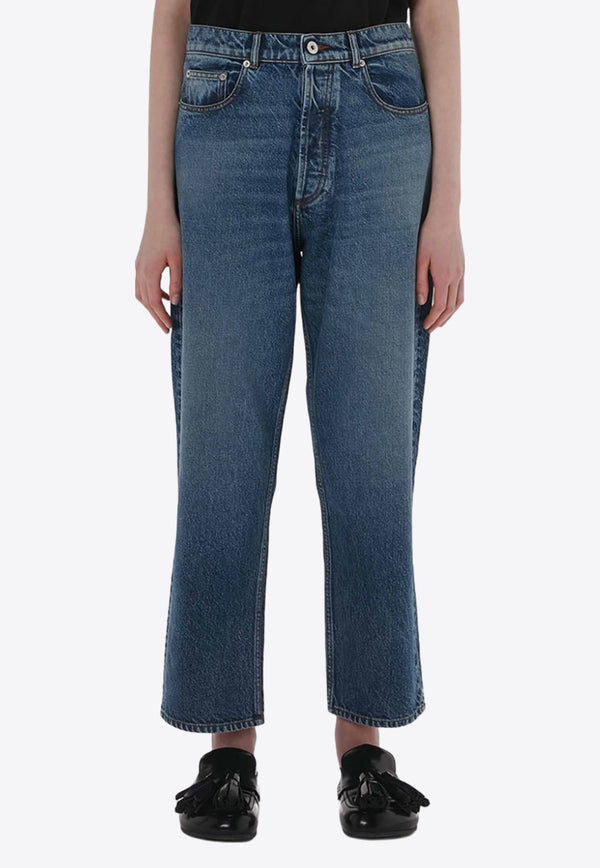 JW Anderson Logo Patch Straight-Leg Jeans Blue DT0098PG1619_844