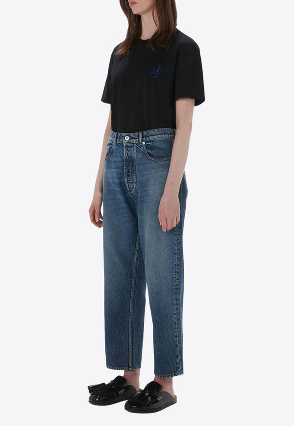 JW Anderson Logo Patch Straight-Leg Jeans Blue DT0098PG1619_844