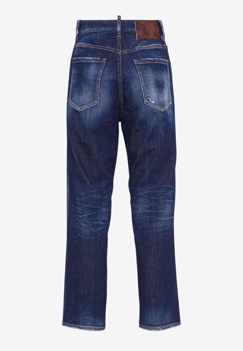 Dsquared2 Boston Basic Wash Straight-Leg Jeans Blue S72LB0788S30872_470