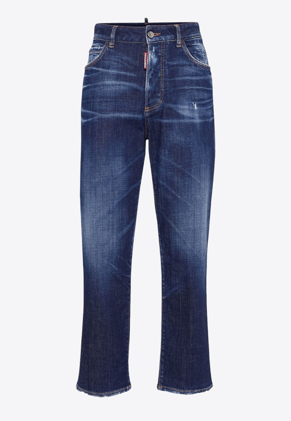 Dsquared2 Boston Basic Wash Straight-Leg Jeans Blue S72LB0788S30872_470