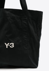 Y-3 Logo Print Tote Bag Black JJ3957_BLACK