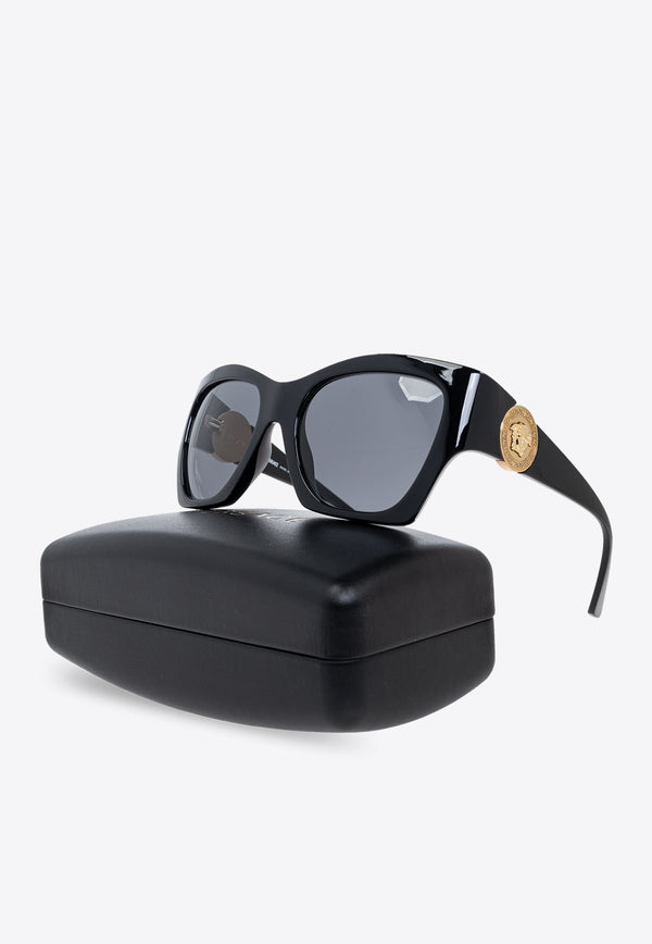 Versace Medusa Biggie Butterfly Sunglasses Gray 0VE4452 0-GB1 87