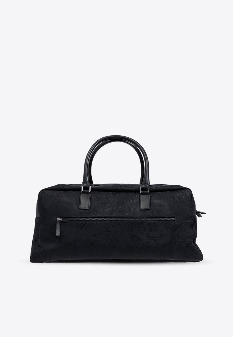 Versace Barocco Jacquard Duffel Bag Black 1014519 1A08705-1B00E