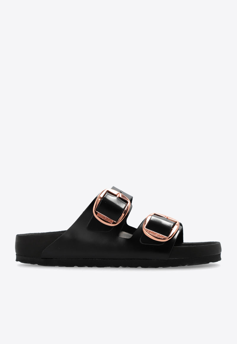 Birkenstock Arizona Big Buckle Patent-Leather Slides Black 1027840 0-BLACK