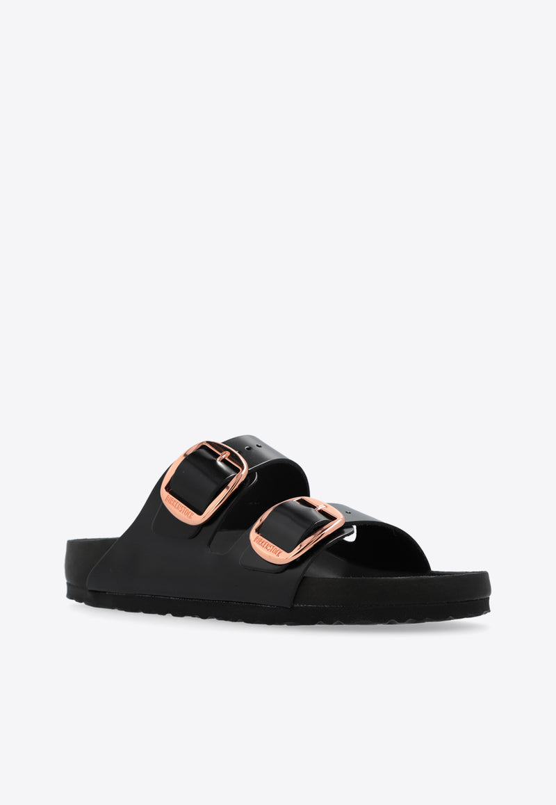 Birkenstock Arizona Big Buckle Patent-Leather Slides Black 1027840 0-BLACK