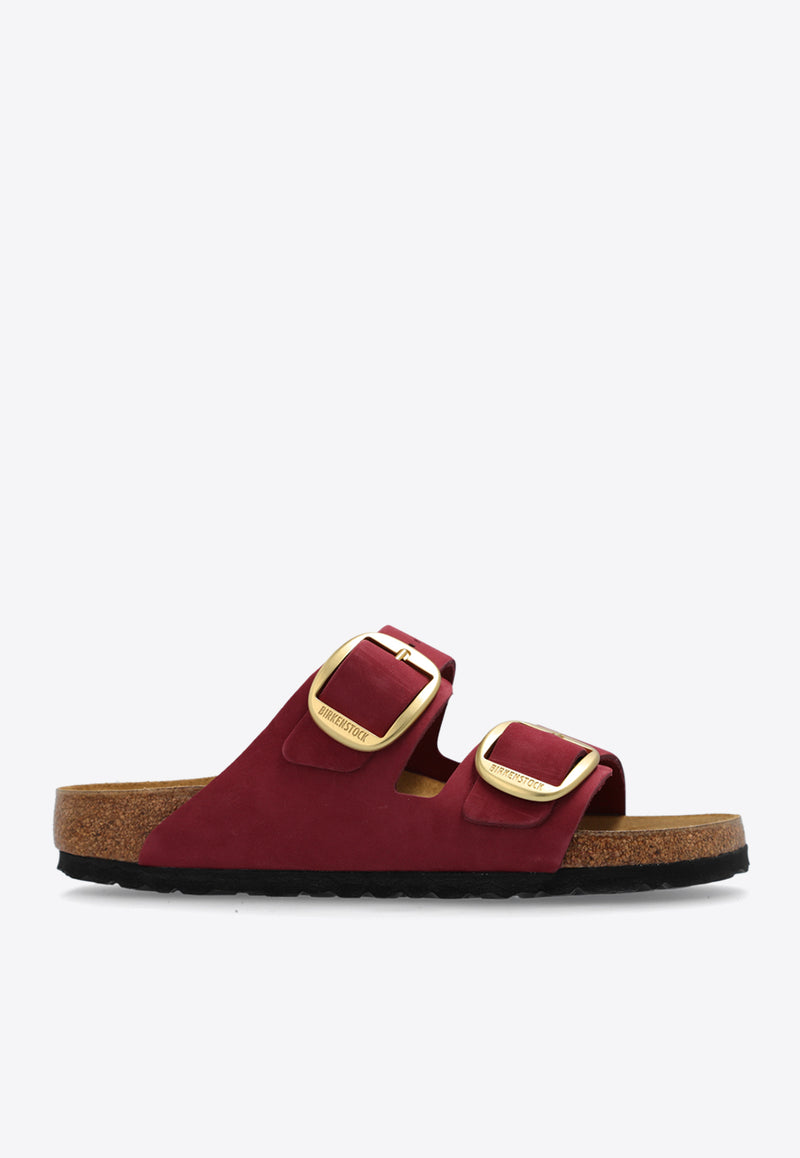 Birkenstock Arizona Big Buckle Leather Slides Bordeaux 1027989 0-BERRY CRUSH