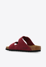 Birkenstock Arizona Big Buckle Leather Slides Bordeaux 1027989 0-BERRY CRUSH