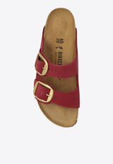 Birkenstock Arizona Big Buckle Leather Slides Bordeaux 1027989 0-BERRY CRUSH