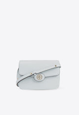 Tory Burch Robinson Embossed Leather Crossbody Bag Light Blue 154731 0-400