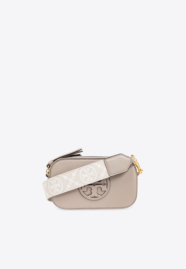 Tory Burch Mini Miller Pebbled Leather Crossbody Bag Beige 150153 0-200