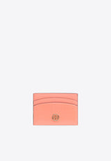 Tory Burch Robinson Crosshatched Leather Cardholder Coral 154922 0-650