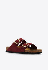 Birkenstock Arizona Leather Slides Bordeaux 1028719 0-ZINFANDEL