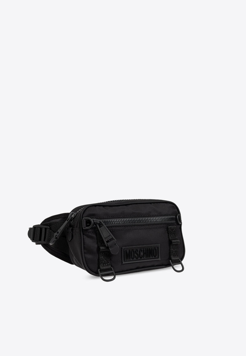 Moschino Logo Patch Belt Bag Black 242Z2 A7716 8228-1555