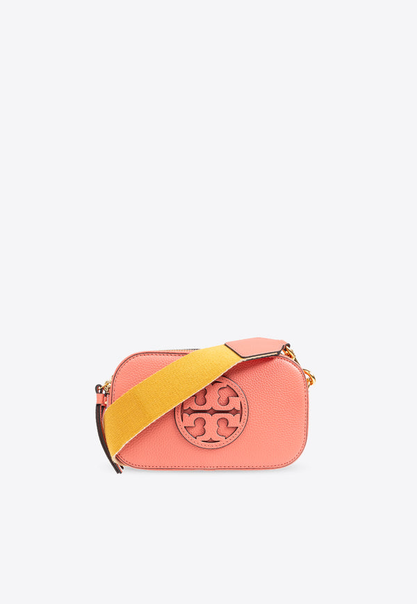 Tory Burch Mini Miller Pebbled Leather Crossbody Bag Coral 158488 0-650