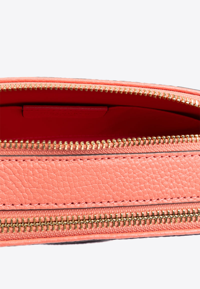 Tory Burch Mini Miller Pebbled Leather Crossbody Bag Coral 158488 0-650