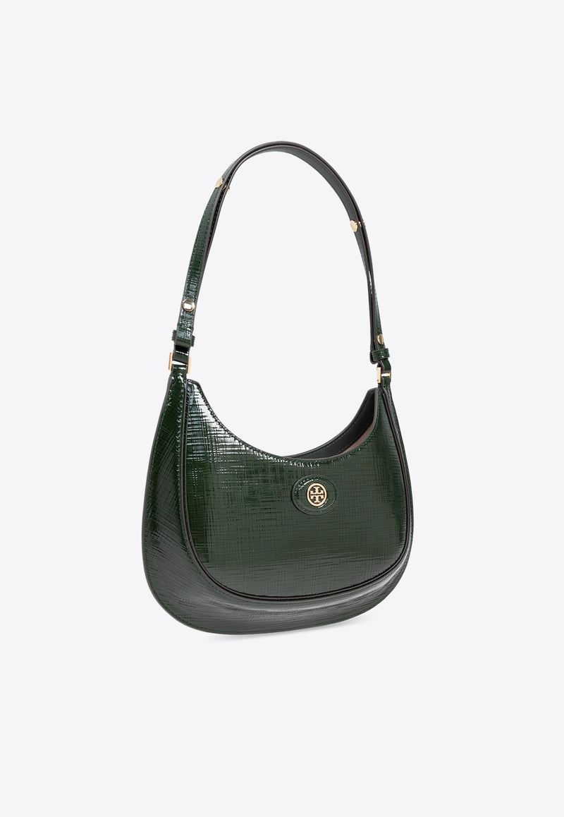 Tory Burch Robinson Crosshatched Convertible Shoulder Bag Green 158509 0-300