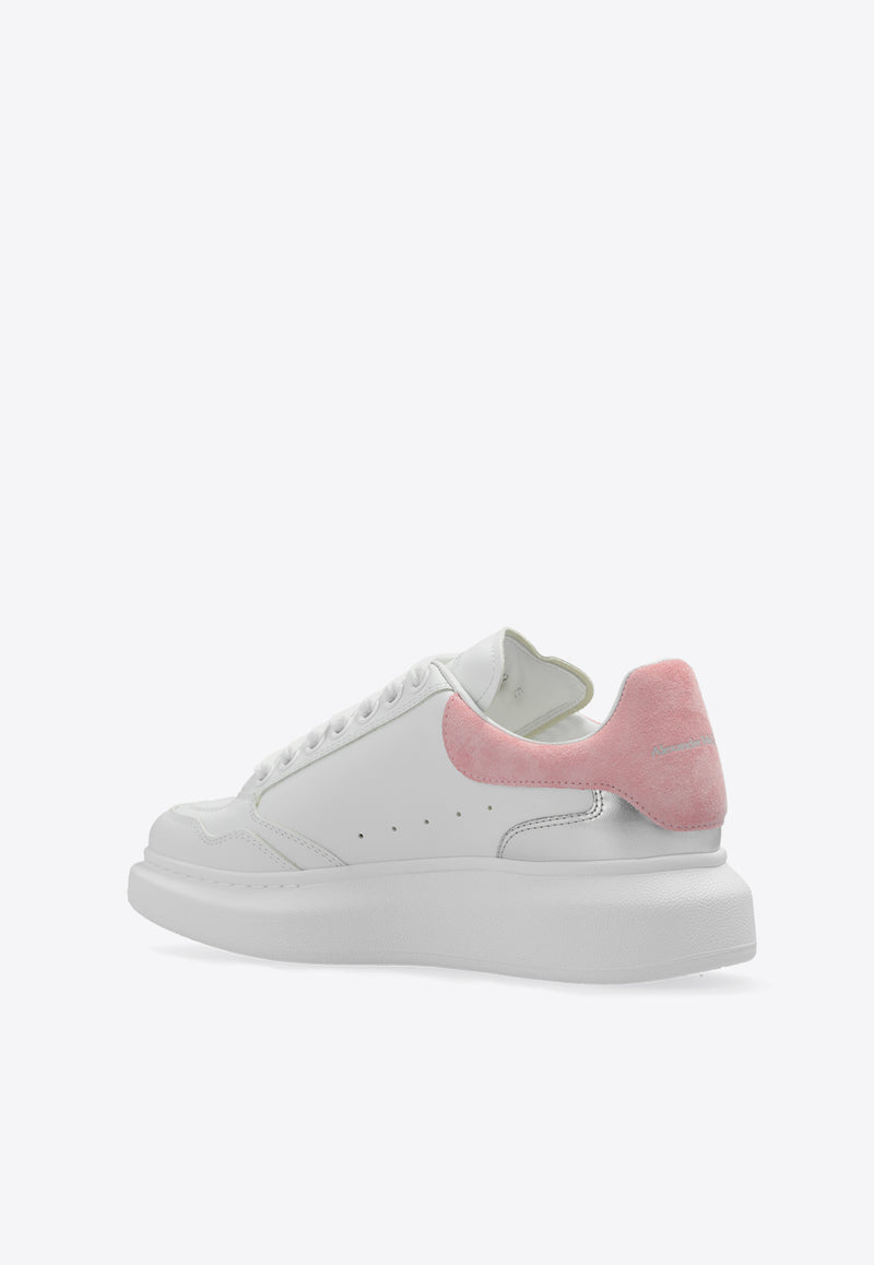 Alexander McQueen Oversized Leather Sneakers White 758982 WIFTK-8792