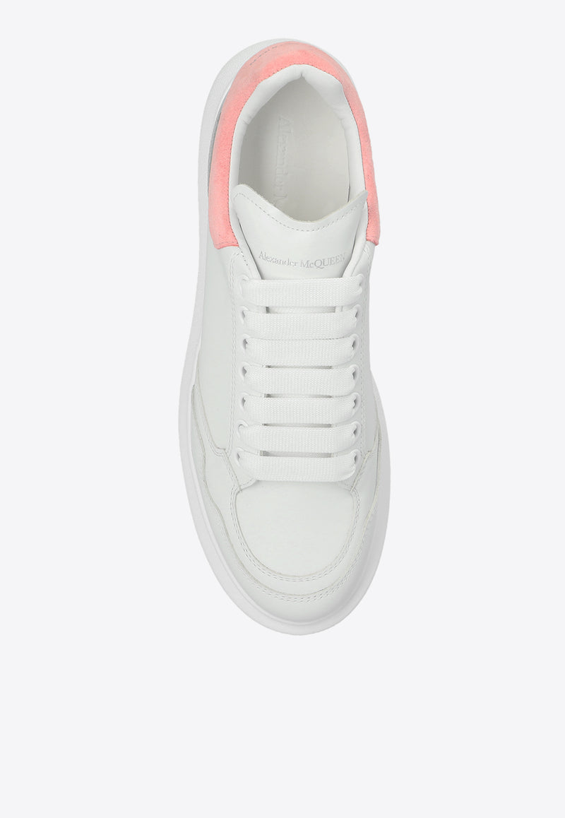 Alexander McQueen Oversized Leather Sneakers White 758982 WIFTK-8792