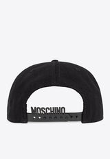 Moschino Logo Embroidered Baseball Cap Black 242Z2 A9205 8266-0555