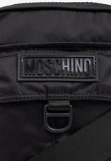 Moschino Logo Patch Messenger Bag Black 242Z2 A7444 8228-1555