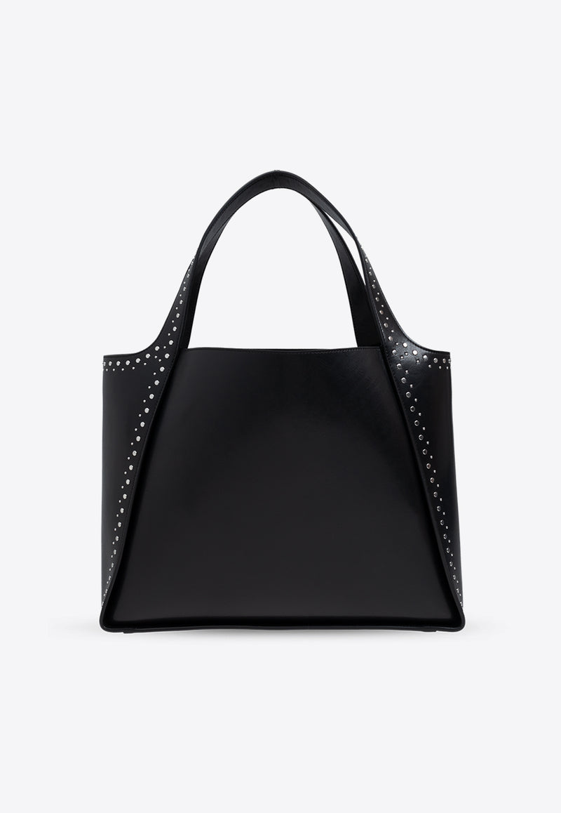 Stella McCartney Alter Studded-Logo Tote Bag Black 502793 WP0420-1000