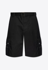 Jacquemus Le Cargo Belted Bermuda Shorts Black 246PA096 1534-990