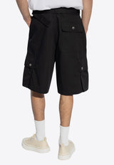 Jacquemus Le Cargo Belted Bermuda Shorts Black 246PA096 1534-990