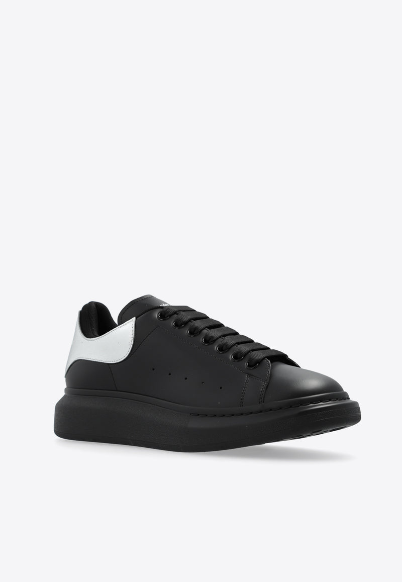 Alexander McQueen Oversized Leather Sneakers Black 705060 WIFT1-1081