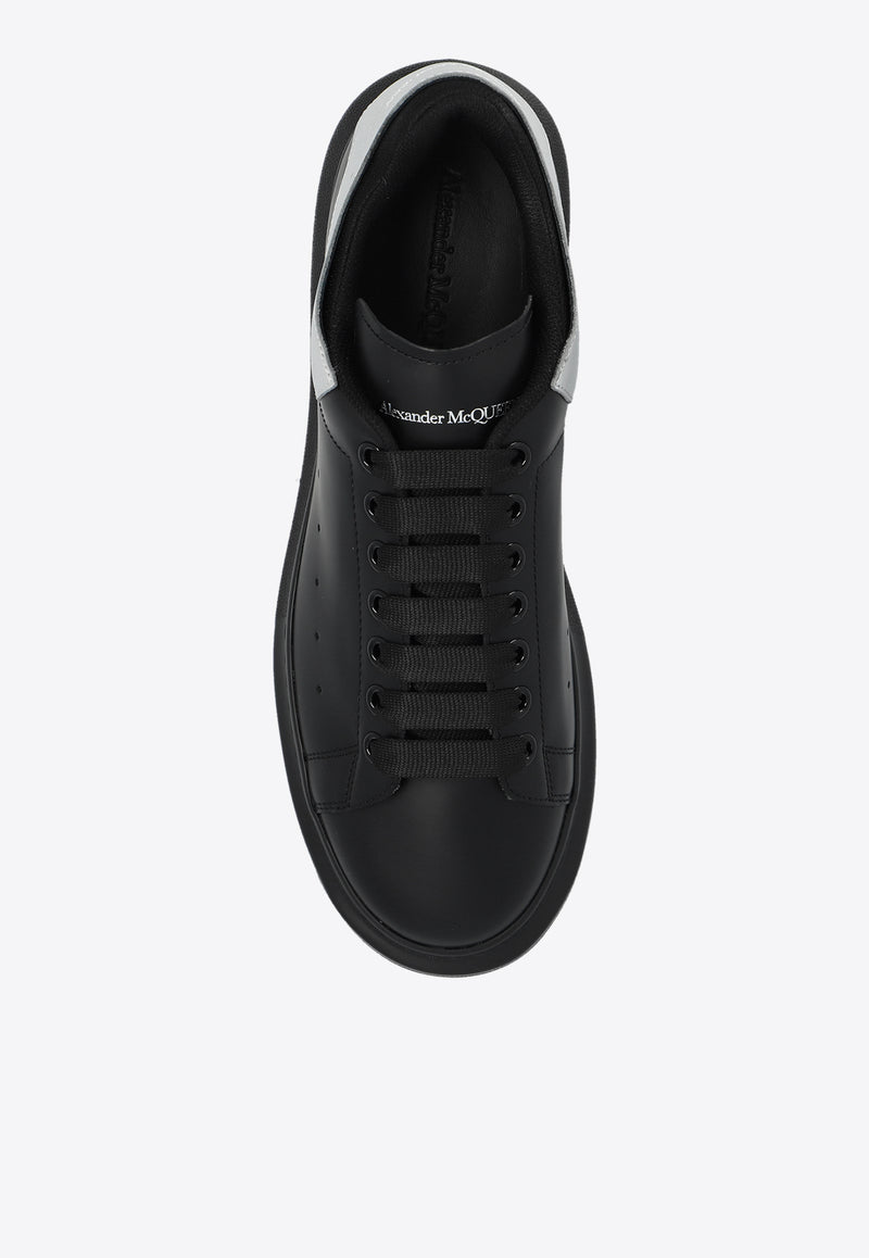 Alexander McQueen Oversized Leather Sneakers Black 705060 WIFT1-1081