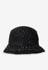 Jacquemus Le Spiaggia Raffia Bucket Hat Black 246AC688 5046-990