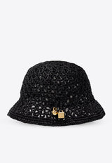 Jacquemus Le Spiaggia Raffia Bucket Hat Black 246AC688 5046-990