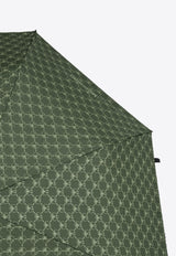 Moschino Signature Pattern Classic Umbrella Green 8271 TOPLESSM-MILITARY