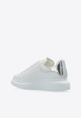 Alexander McQueen Oversized Leather Sneakers White 697103 WIFTJ-9071