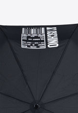 Moschino Bar-Code Print Umbrella Black 8941 OPENCLOSEA-BLACK